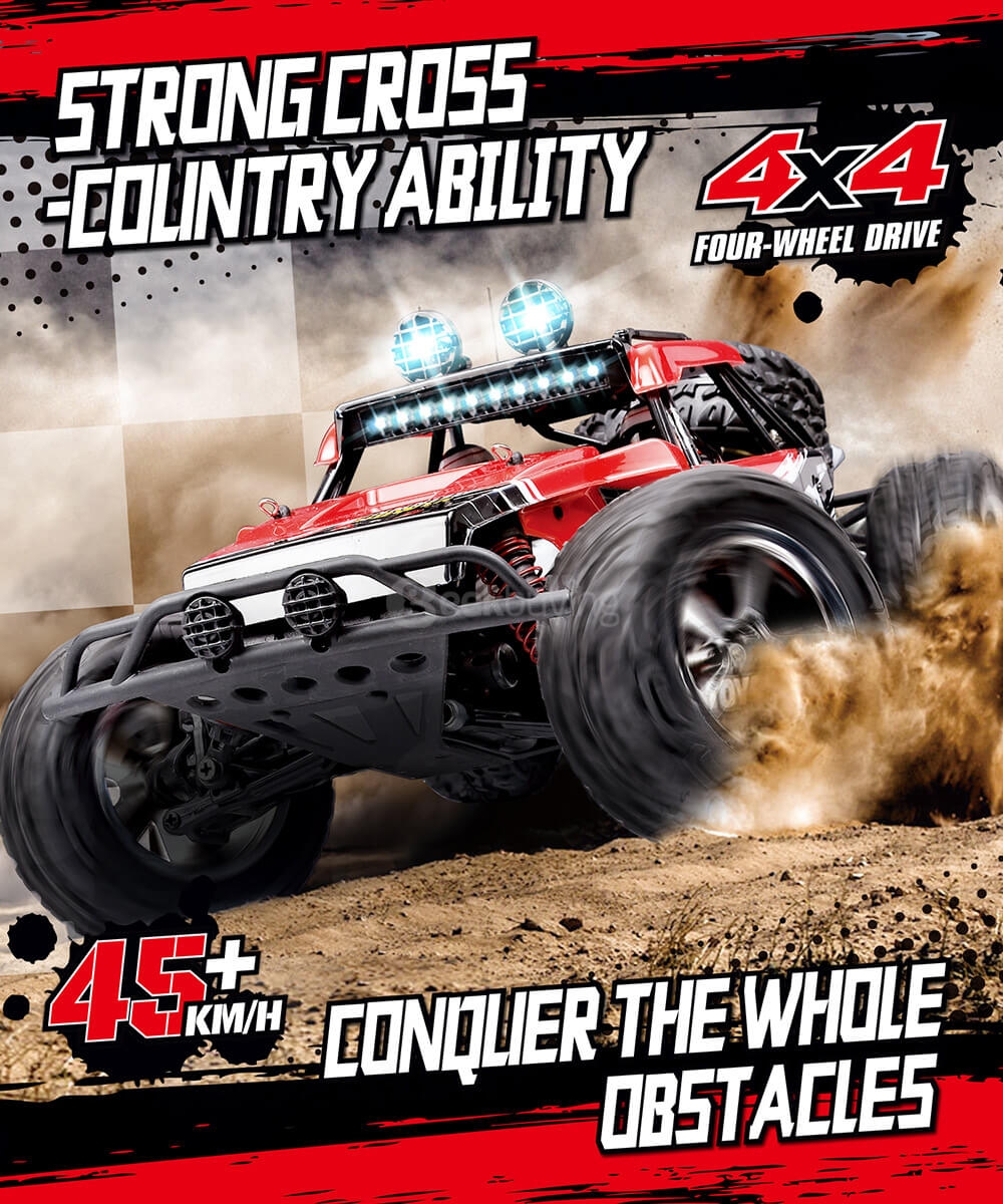 SUBOTECH BG1513A 1:12 Full Scale2.4GHz 4WD High Speed RC Car - Red