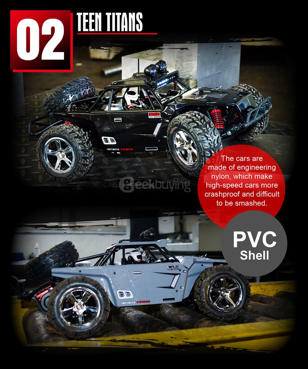 SUBOTECH BG1513B 1:12 Full Scale 2.4GHz 4WD High Speed RC Car - Gray