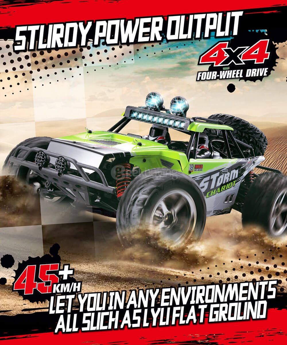 SUBOTECH BG1513A 1:12 Full Scale 2.4GHz 4WD High Speed RC Car - Green