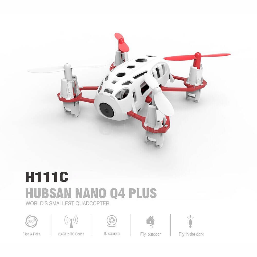 Hubsan H111C Nano Q4 Plus HD Camera 3D Flip CF Mode 2.4G 4CH 6-Axis RC Quadcopter RTF