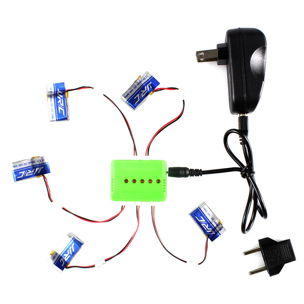 KH30C-002 5 in 1 Charger Conversion Cable H30C-06 1S 3.7V 150MAH 20C Battery for JJRC H30C H30W