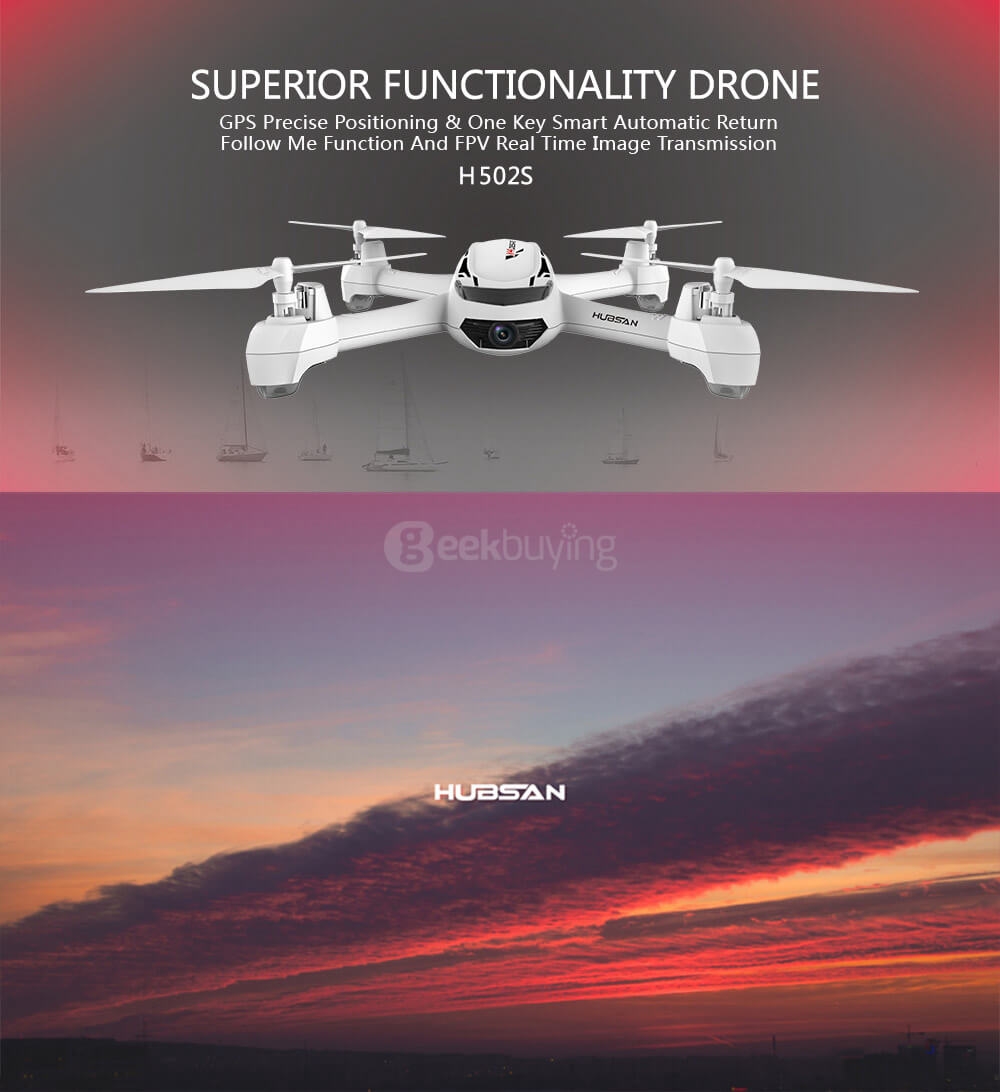 Hubsan X4 H502S 5.8G FPV GPS 720P HD Camera Altitude Hold Mode RC Quadcopter RTF ( Pre-order, Ships between Feb 5 - Feb 10)