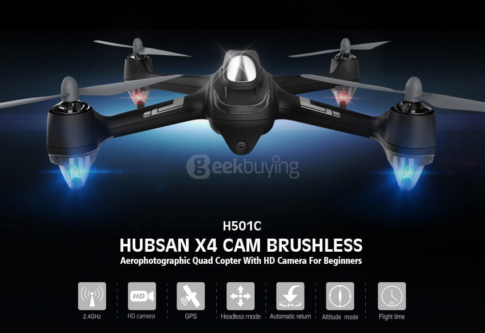 Hubsan X4 H501C Brushless 1080P HD Camera GPS Altitude Hold Mode RC Quadcopter RTF