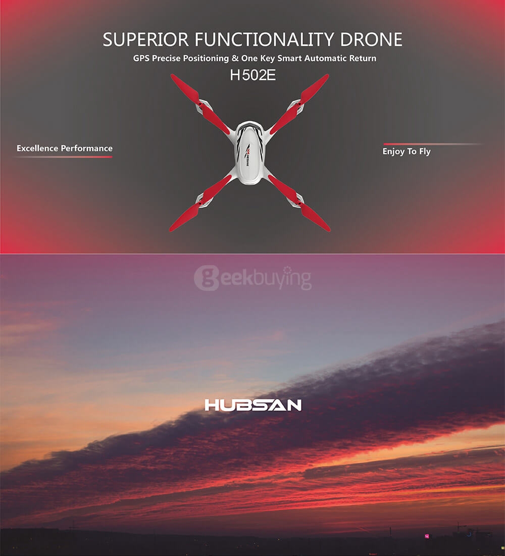 Hubsan X4 H502E 720P HD Camera GPS Altitude Mode RC Quadcopter RTF