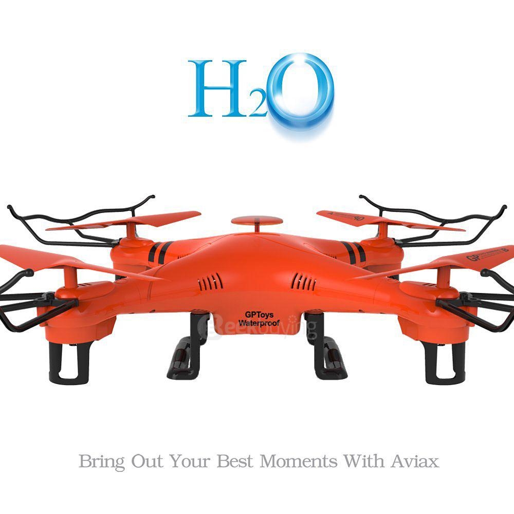 Waterproof GPToys H2O Aviax Headless Mode 3D Roll 2.4G 4CH 6 Axis RC Quadcopter RTF - Orange