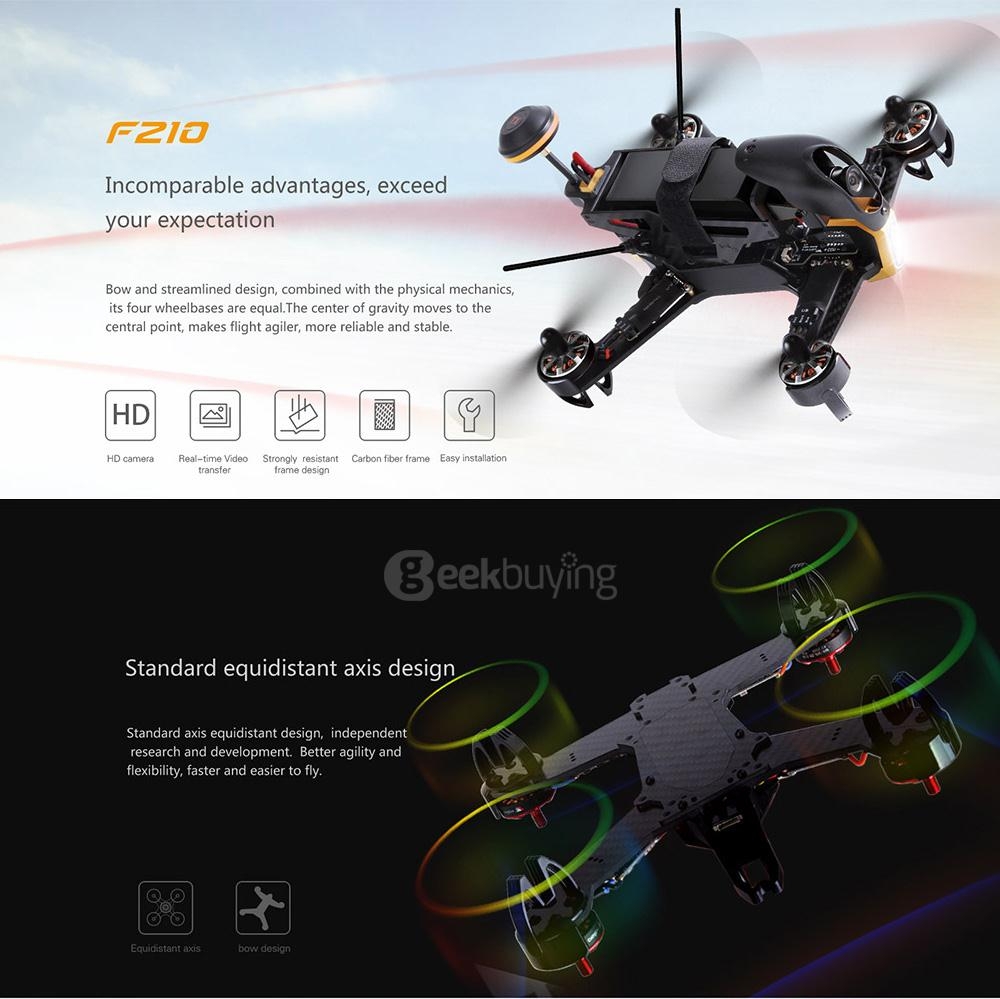 Walkera F210 5.8G FPV HD Camera SP Racing F3 Flight Controller Racing Drone without DEVO7 BNF