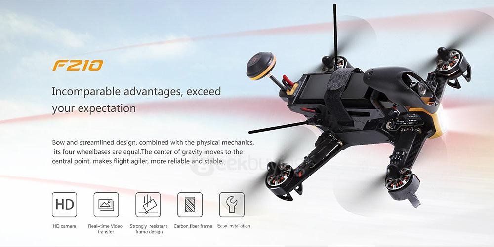 Walkera F210 5.8G FPV HD Camera SP Racing F3 Flight Controller Racing Drone with DEVO7