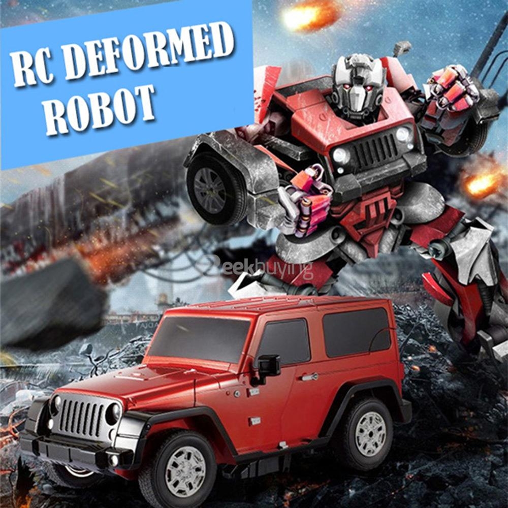 JIA QI T665 2.4G RC Stunt Robot Remote Control Deformation Robot