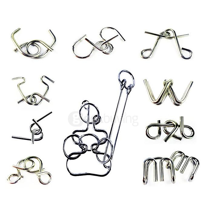 Metal Rings Puzzle Lock Sets Unlock Puzzles Educational Toy