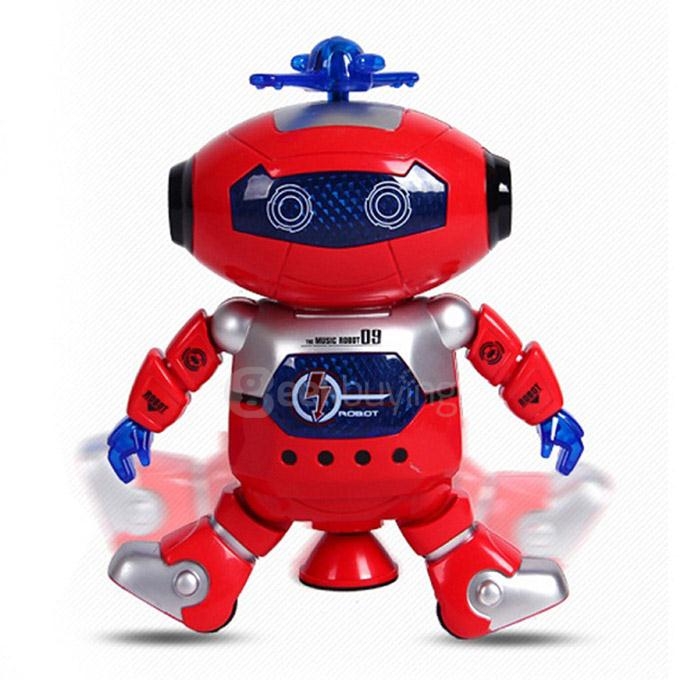 LZ444-3 Intelligent Electric Space Robot Multicolor Cool Dancing IR Robot Toy