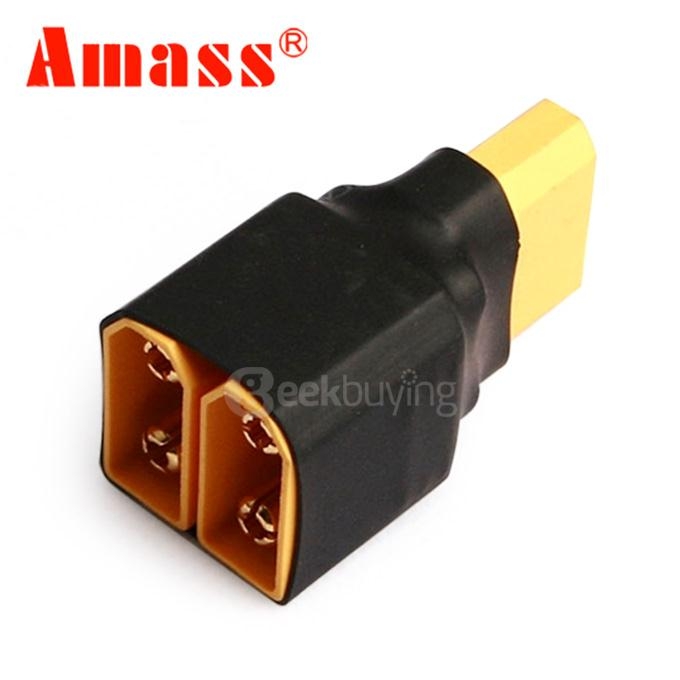 AMASS XT90 2 Male to 1 Female Parallel Plug Connector AMMC06