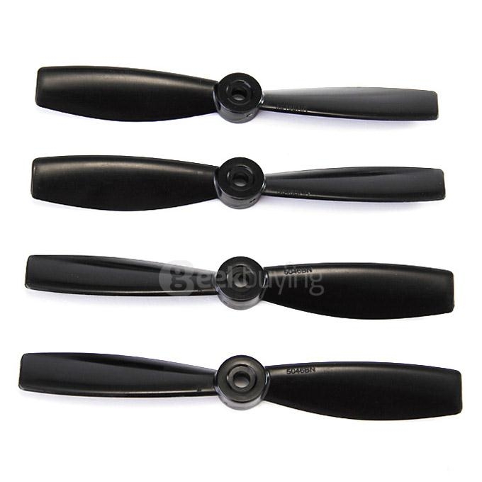 2 Pairs Gemfan 5046 Bullnose 5X4.6 Inch ABS Propeller Prop CW/CCW For Muliticopter - Black