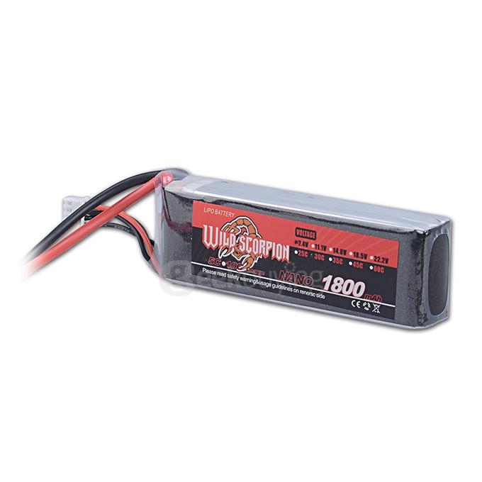 Wild Scorpion 7.4V 1800mAh 2Cell 30C XT60 Plug for RC model