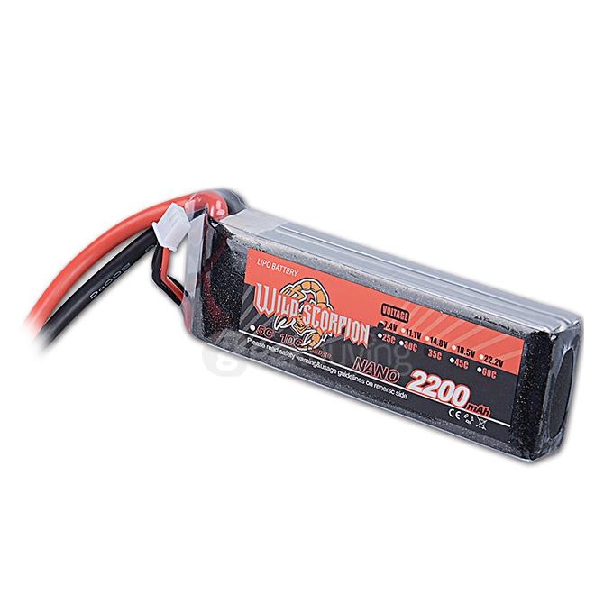 Wild Scorpion 7.4V 2200mAh 2Cell 35C XT60 Plug for RC model