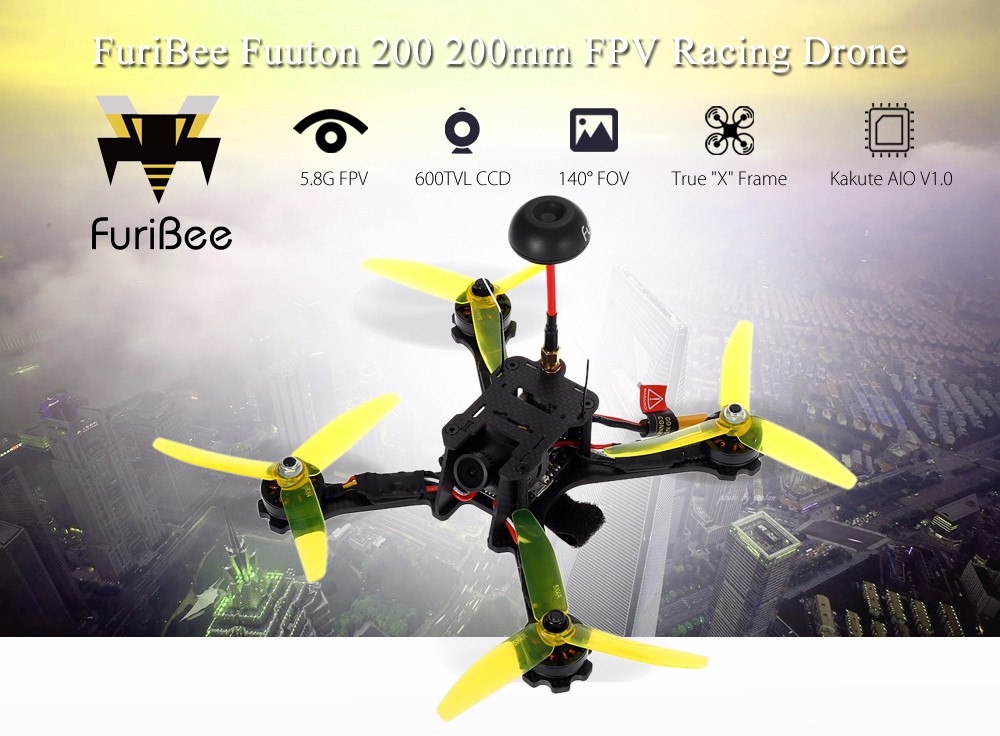 FuriBee Fuuton 200 200mm FPV Racing Drone - BNF