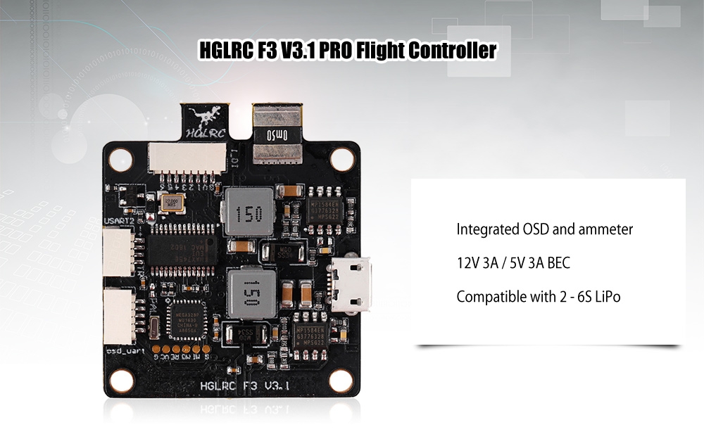 HGLRC F3 V3.1 PRO Flight Controller