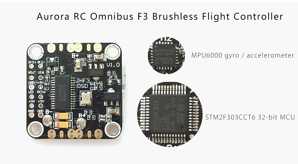 Aurora RC Omnibus F3 Brushless Flight Controller