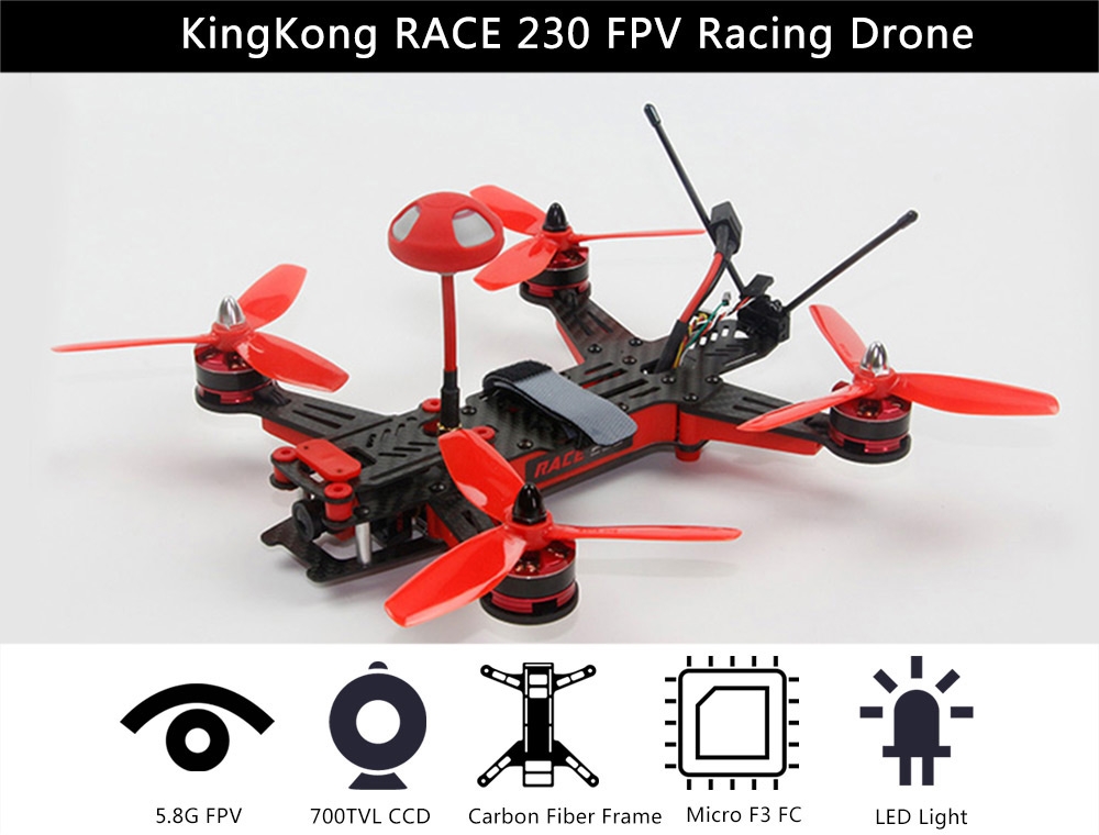 KingKong RACE 230 FPV Racing Drone - PNP