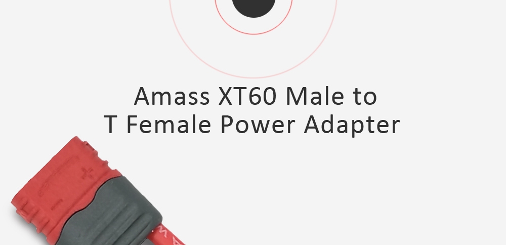 Amass XT60 Male to T Female Power Adapter