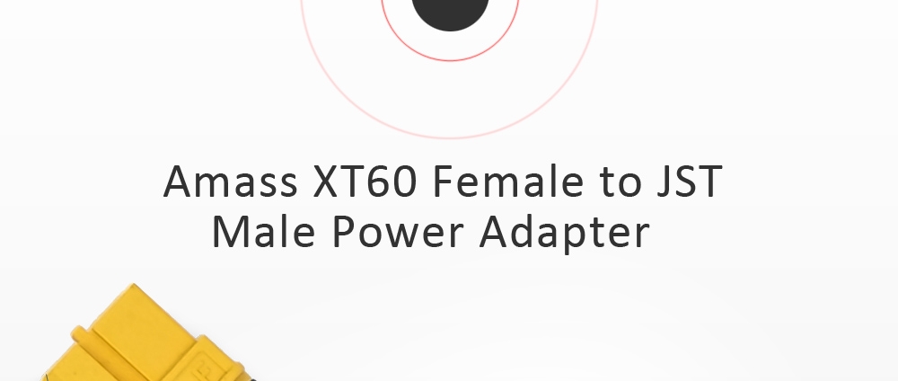 Amass XT60 Female to JST Male Power Adapter