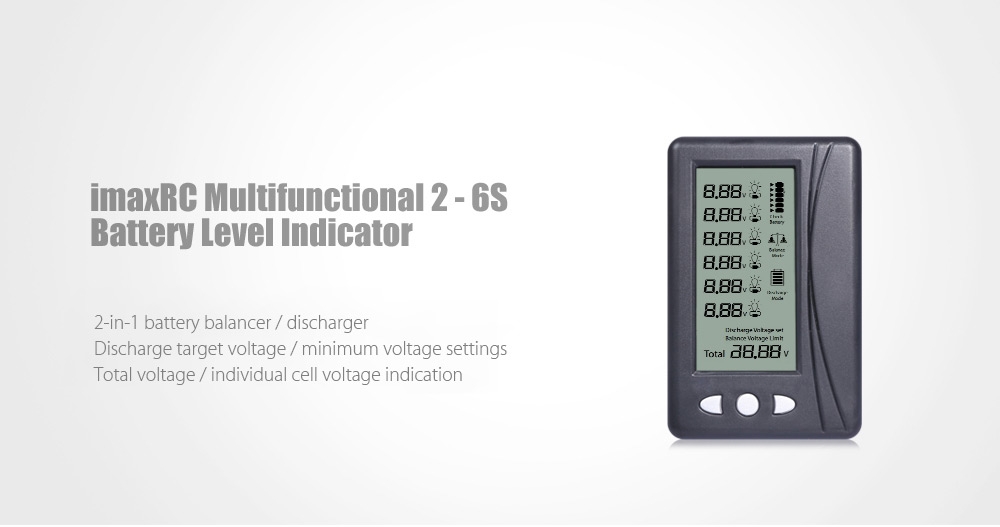 ImaxRC Multifunctional 2 - 6S Battery Level Indicator