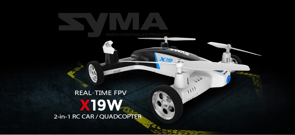 SYMA X19W 2-in-1 RC Car / Quadcopter - RTF