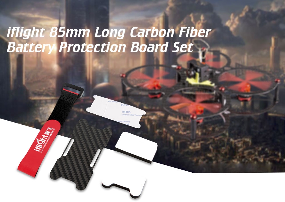 Iflight 85mm Long Carbon Fiber Battery Protection Board Set