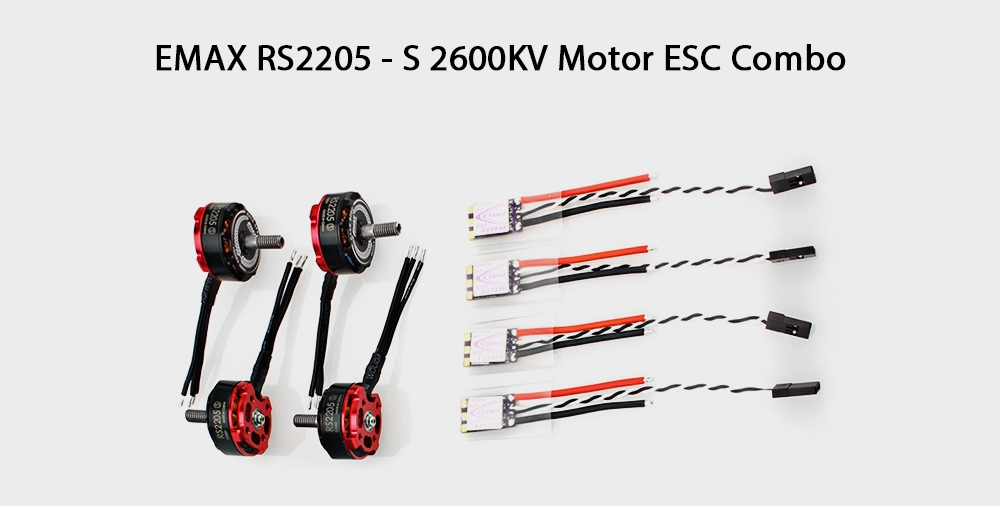 EMAX RS2205 - S 2600KV Brushless Motor ESC Combo