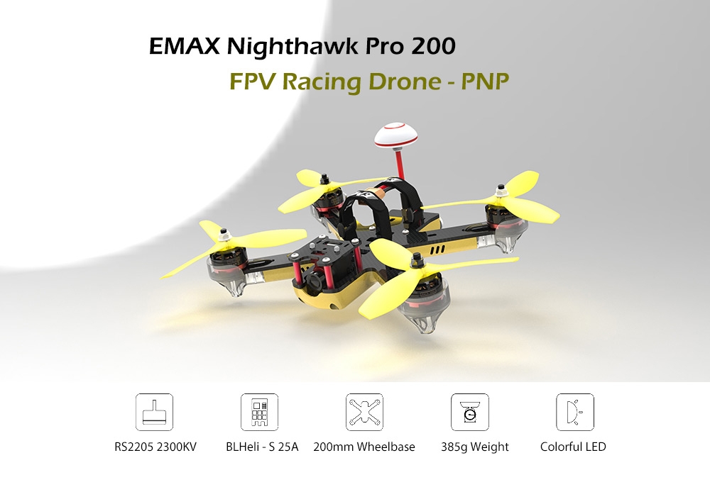 EMAX Nighthawk Pro 200 FPV Racing Drone - PNP