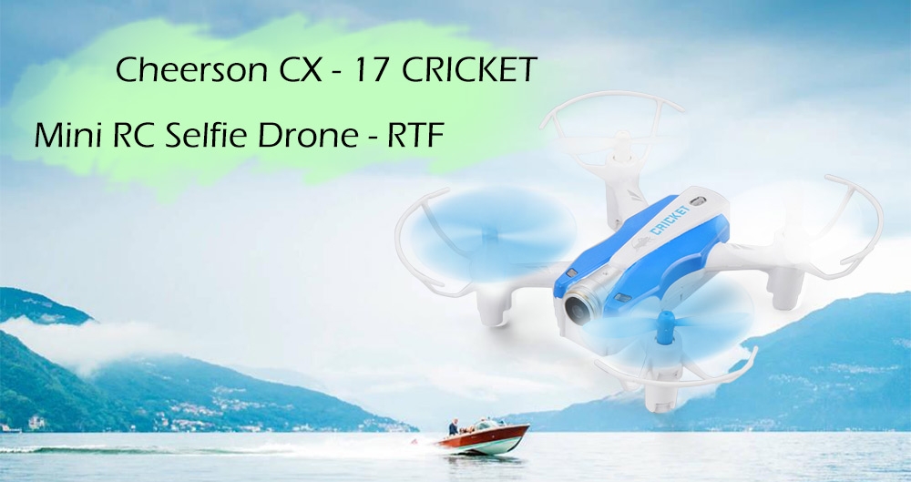 Cheerson CX - 17 CRICKET Mini RC Selfie Drone - RTF