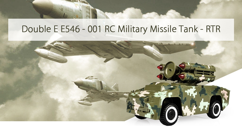 Double E E546 - 001 RC Military Missile Tank - RTR