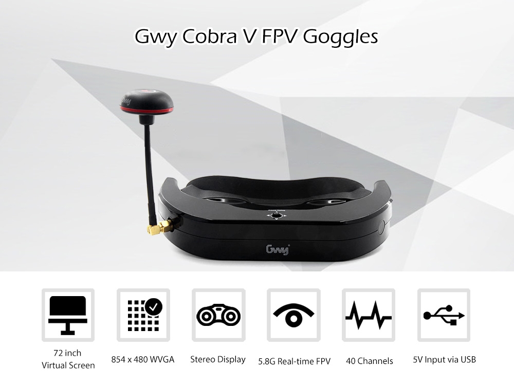 Gwy Cobra V FPV Goggles