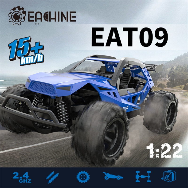 Eachine EAT09 1/22 2.4G Remote Control Car Toy High Speed 15-20 Km/h RC Off Road Crawler All Terrains 50+ Min Play Time RC Vehicle Electric Toy Car for Kids and Beginners