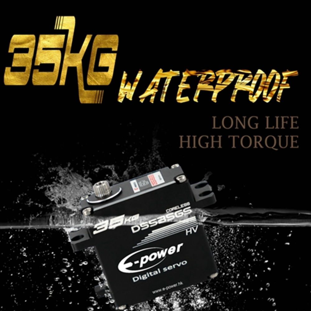 41.64 for E-Power D5535GS 35KG 180 Degree Waterproof Coreless Metal Gear Digital Servo for RC Helicopter