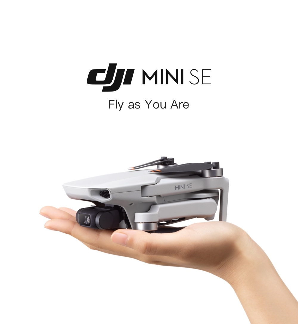 $367.99 for DJI Mini SE 4KM FPV with 2.7K Camera 3-Axis Gimbal 30mins Flight Time 249g Vision Sensor GPS Hover RC Drone Quadcopter RTF