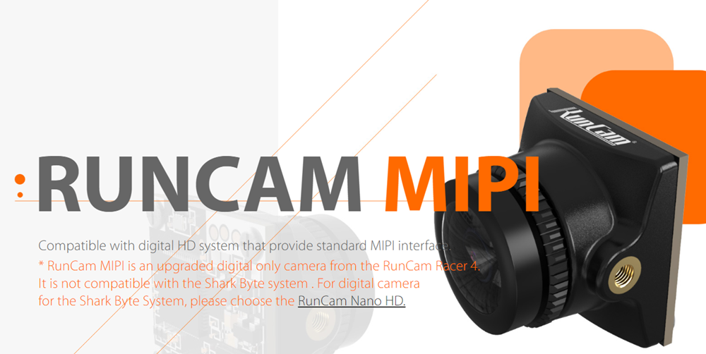 $35.99 for RunCam MIPI Digital 1280*720@60fps HD High Quality FPV Camera for DJI FPV System