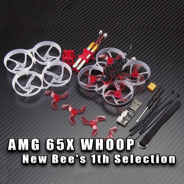 GEELANG AMG65X 65mm 2S Whoop FPV Racing Drone Play F4 Flight Controller OSD 5A ESC GL0802 14000KV Motor 200mW VTX