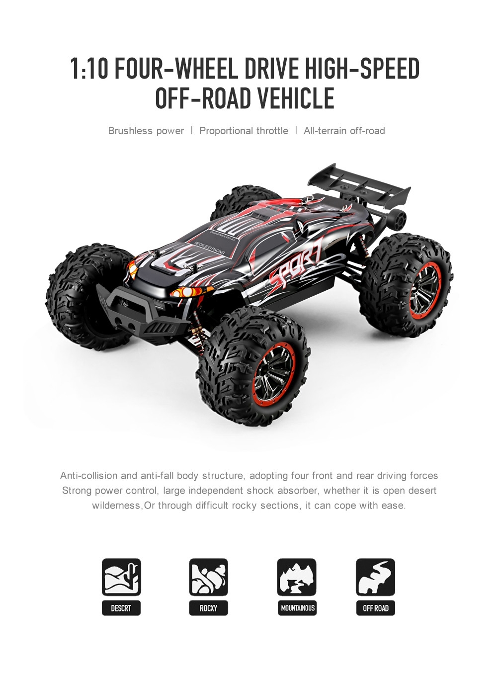 XLF X03A MAX Brushless Upgraded RTR 1/10 2.4G 4WD 60km/h RC Car Model Electric Off-Road Vehicles