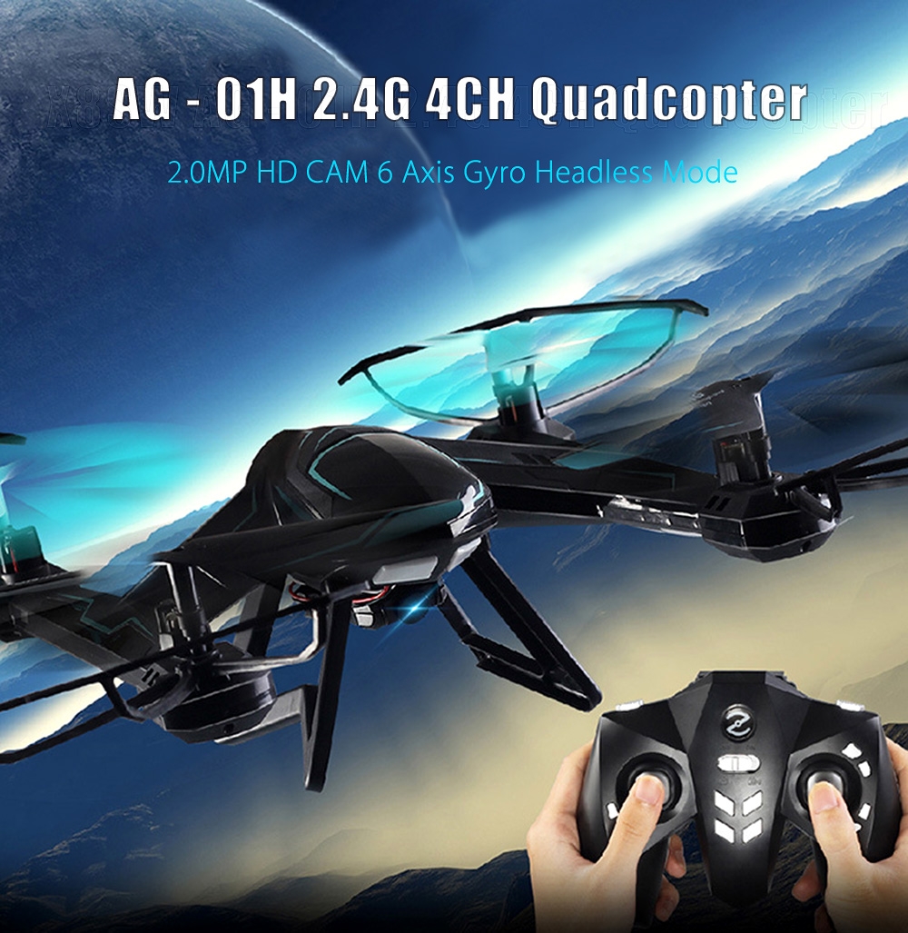 AG - 01H Quadcopter 2.0MP HD CAM 2.4G 4CH RTF