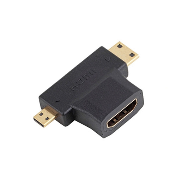 Standard HDMI-A to Mini HDMI-C Micro HDMI-D Adapter Connector 3 in 1 For FPV 