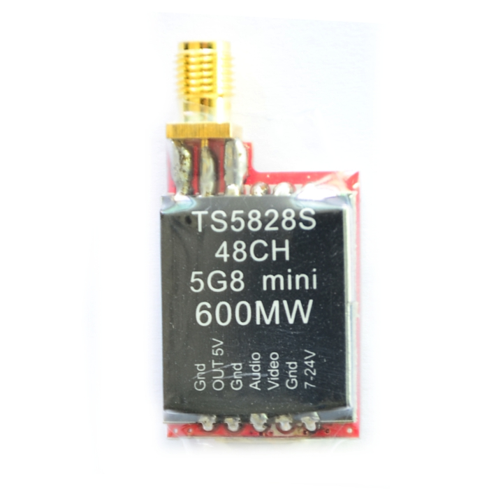 TS5828S Micro VTX 5.8G 600mW 48CH Mini FPV Transmitter SMA RP-SMA for RC Racer