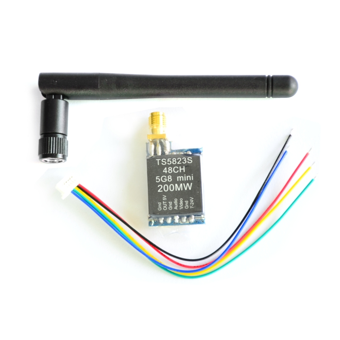 TS5823S Micro VTX 5.8G 200mW 48CH Mini FPV Transmitter SMA RP-SMA for RC Racer