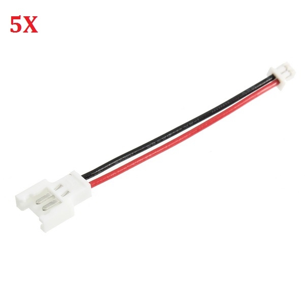 5X JST 1.25mm 2 Pin Micro Male Female Connector Plug Terminal 40mm Wires Cables for Blade Inductrix