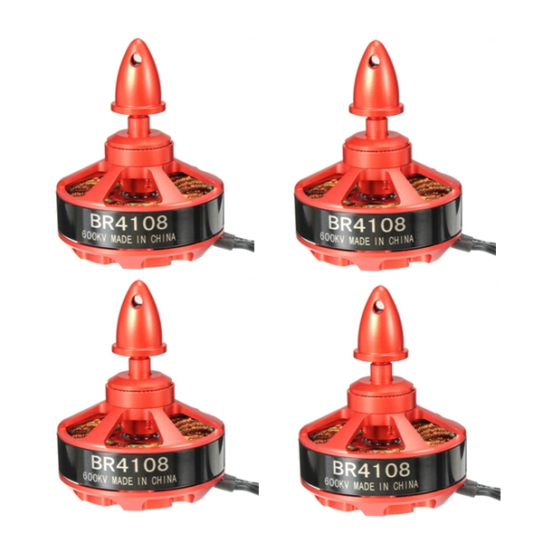 4X Racerstar Racing Edition 4108 BR4108 600KV 4-6S Brushless Motor For 500 550 600 RC Frame Kit