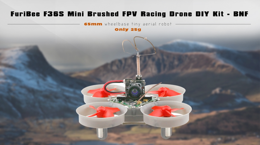 FuriBee F36S Mini Brushed FPV Racing Drone DIY Kit - BNF