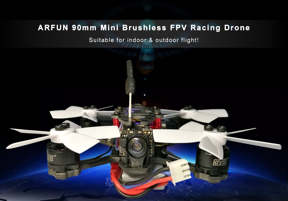 ARFUN 90mm Mini Brushless FPV Racing Drone - PNP - Price - 161.30 Euro