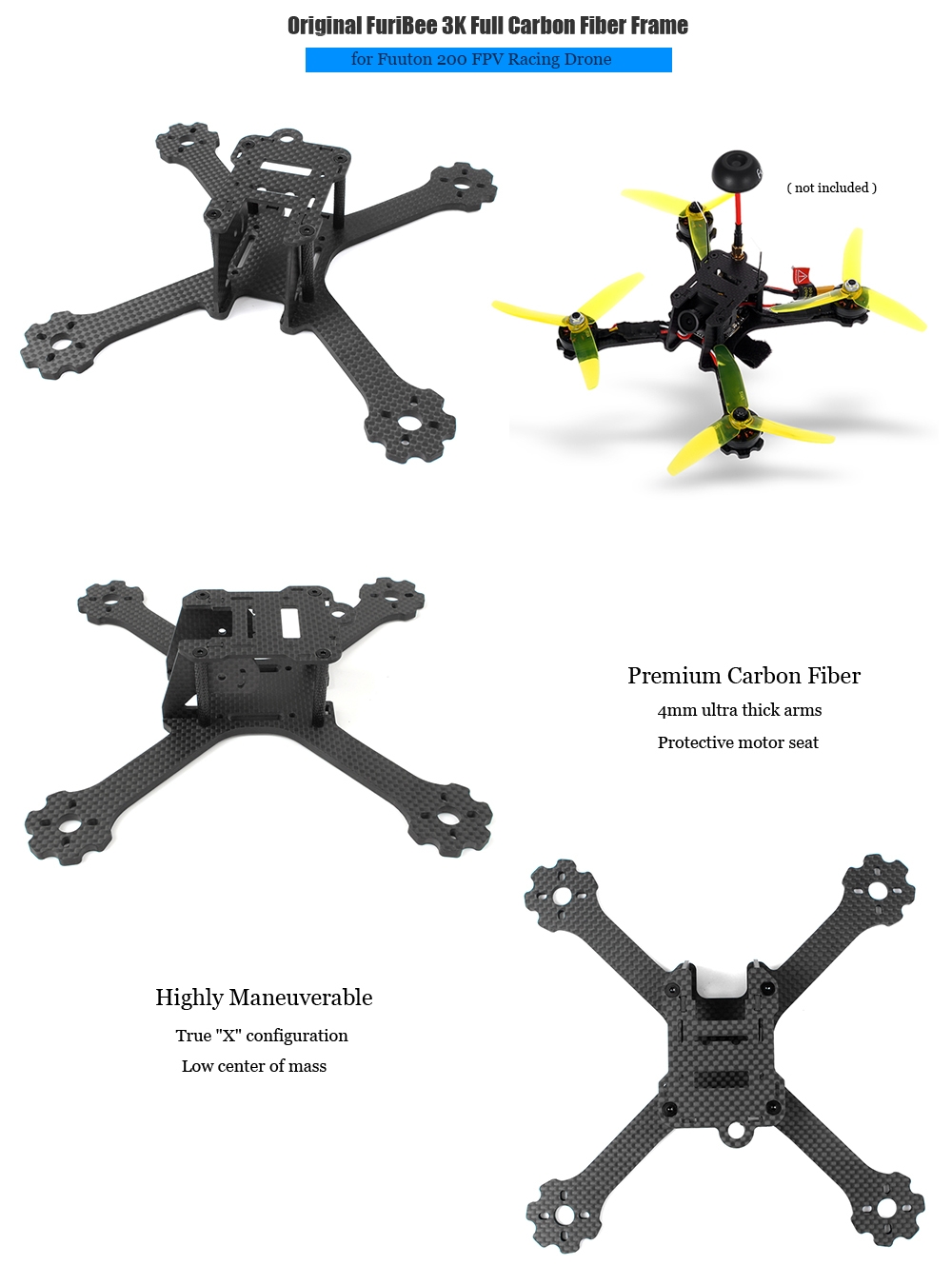 Original FuriBee 3K Full Carbon Fiber Frame