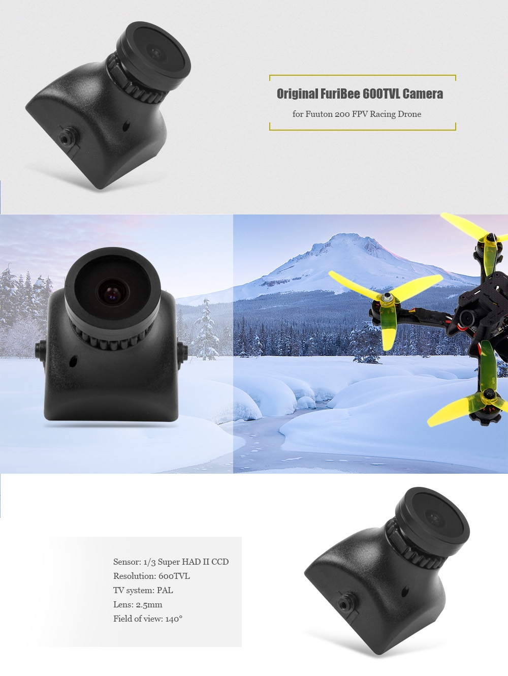 Original FuriBee 600TVL Camera