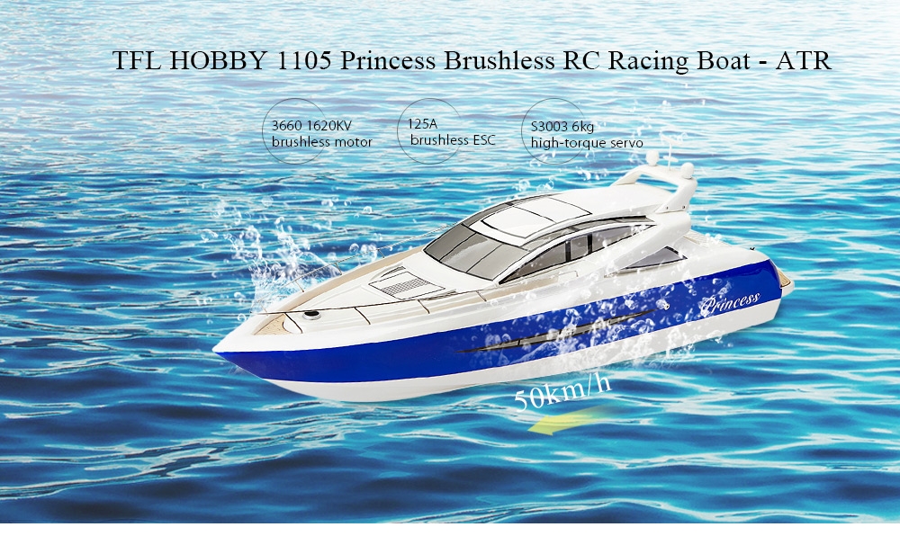 TFL HOBBY 1105 Princess Brushless RC Racing Boat - ATR