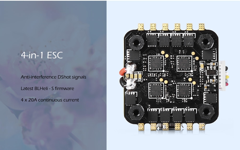4-in-1 BLHeli - S 20A ESC Electronic Speed Controller